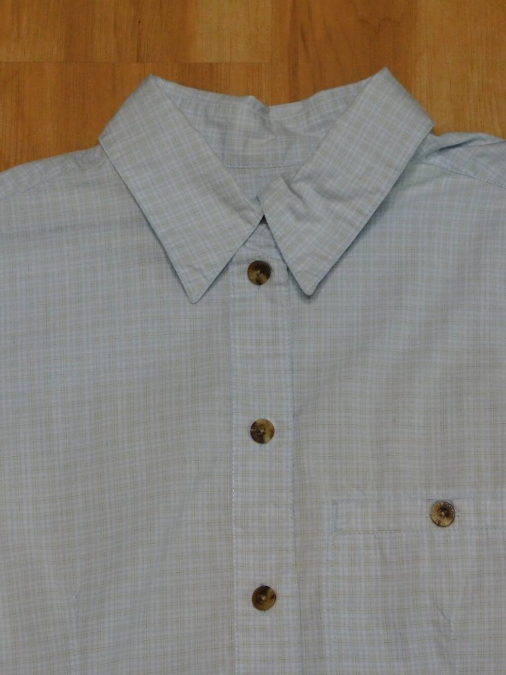 Filson Blue & Tan Plaid Fitted Button Down Shirt | Gorpcore Outdoors | EUC | M